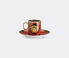 Rosenthal 'Medusa' espresso cup and saucer red ROSE23MED268RED