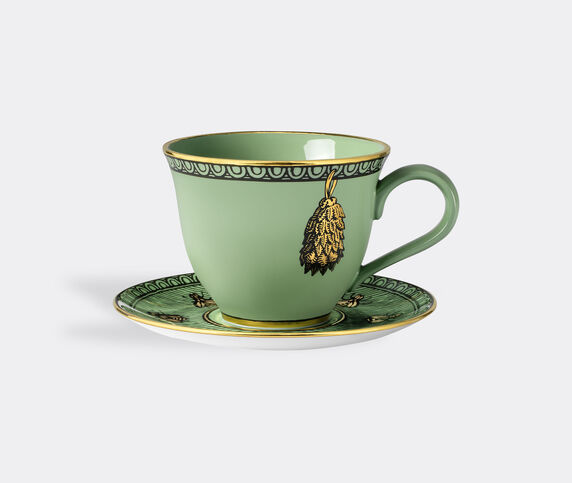 Gucci 'Odissey' coffee cup with saucer, set of two, green  GUCC22ODI366GRN