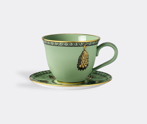 Gucci 'Odissey' coffee cup with saucer, set of two, green undefined ${masterID}