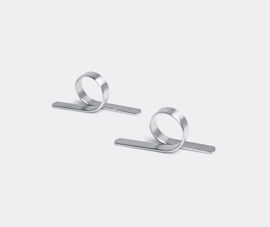 Folle Napkin rings, set of 2 Satin polished FOLL15NAP546SIL