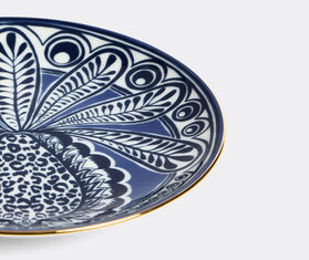 La DoubleJ &#39;Big Pineapple&#39;, side plate, set of two, blue BLUE LADJ25SID706MUL