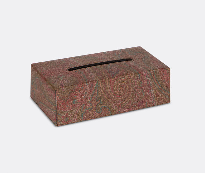 ETRO Home Interiors 'Arnica' tissue box, red RED ETRO26ARN684RED