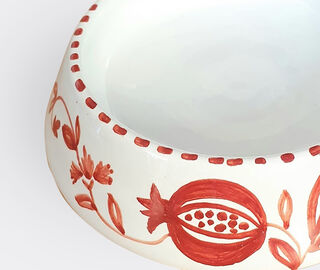 Les-Ottomans 'Pet Ottomans' bowl, red MULTICOLOUR OTTO21PET931MUL