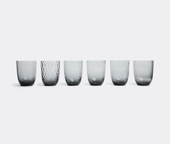 NasonMoretti 'Idra' water glass, set of six Grey NAMO16WAT231GRY