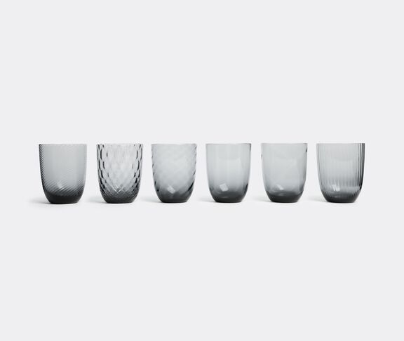 NasonMoretti Water Glass, Grey, Set Of Six 6  Grey ${masterID} 2