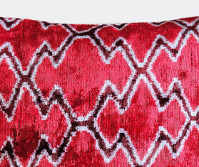 Les-Ottomans Velvet cushion, red multicolor MULTICOLOUR OTTO23VEL636MUL