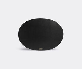 XLBoom 'Ellis' oval placemat BLACK XLBO18ELL624BLK