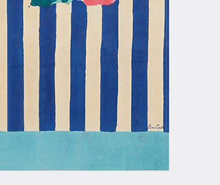 Lisa Corti 'Nizam Stripes' table runner, blue multicolor BLUE LICO25RUN784BLU