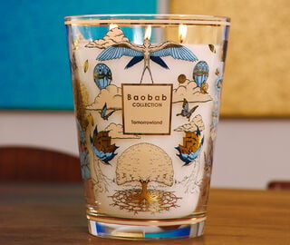 Baobab Collection 'Tomorrowland' candle, large, blue and gold MULTICOLOUR BAOB26SCE789MUL