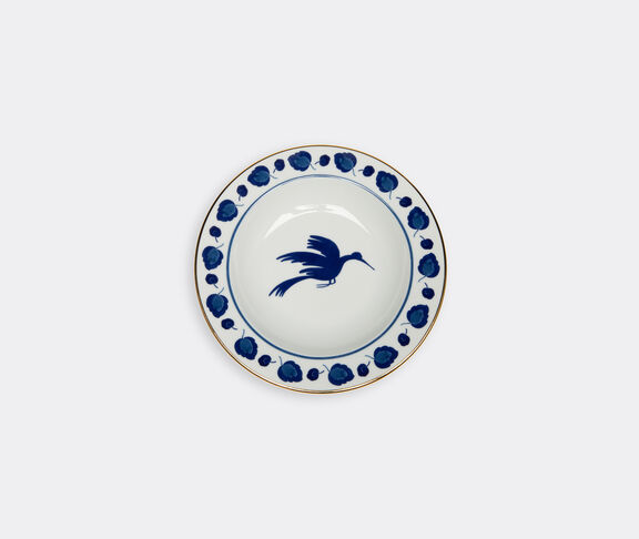 La DoubleJ Wildbird Soup And Dinner Plates Set Of 2, Blue Multicolor ${masterID} 2
