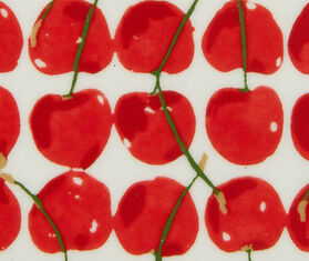 La DoubleJ &#39;Cherries Avorio&#39; trinket tray IVORY LADJ22TRI789MUL