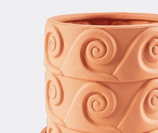 Seletti 'Magna Graecia, Onda' terracotta vase with saucer TERRACOTTA SELE23TER016TER