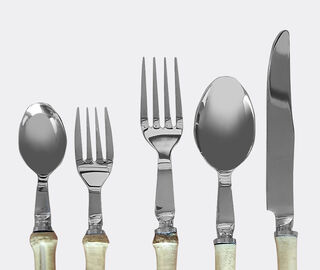 Les-Ottomans 'Bamboo' cutlery, set of five MULTICOLOUR OTTO23BAM933MUL