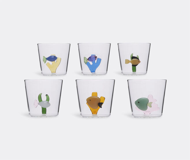 Ichendorf Milano 'Marine Garden' assorted tumblers, set of six MULTICOLOUR ICMI22MAR644MUL