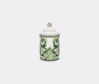 Dolce&amp;Gabbana Casa 'Maiolica' porcelain scented candle, Sicilian neroli and lemon, green GREEN DGCA25POR262GRN