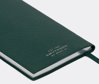 Smythson '2026 Panama' weekly diary with pocket, forest green GREEN SMYT25PAS376GRN