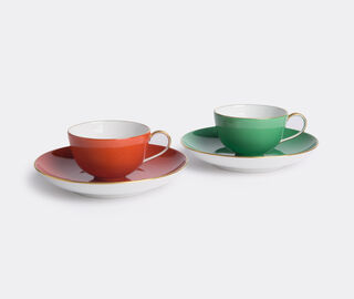 KPM Berlin 'Urbino' espresso set MULTICOLOUR KPM118URB515RED
