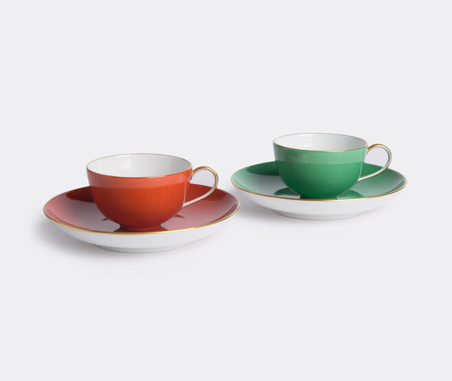 KPM Berlin 'Urbino' espresso set MULTICOLOUR KPM118URB515RED