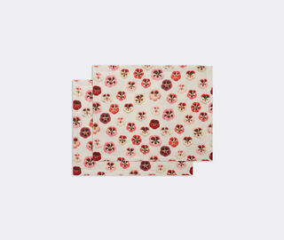 La DoubleJ 'Micro Pansy' tablemat, set of two MULTICOLOUR LADJ22TAB603MUL