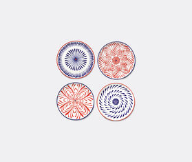Serax 'Bazaar' dinner plate, set of four, red and blue MULTICOLOUR SERA26DIN015RED
