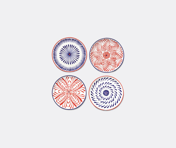 Serax 'Bazaar' dinner plate, set of four, red and blue undefined ${masterID}