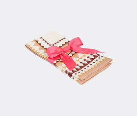 La DoubleJ &#39;Doric Plac&eacute;e&#39; large napkin, set of two, pink PINK LADJ25LAR977MUL