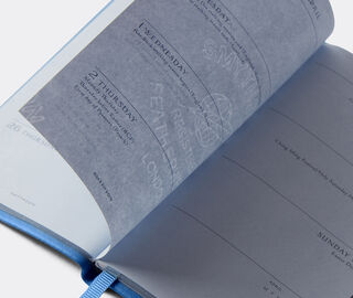 Smythson '2026 Panama' weekly diary with pocket, Nile blue BLUE SMYT25PAS390BLU