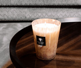 Baobab Collection 'Pearls White' candle, medium PINK BAOB23PEA788MUL