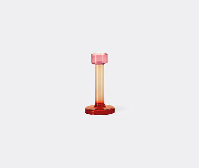 &k Amsterdam 'Bole' candleholder, medium, pink and red MULTICOLOUR AMST25BOL040MUL