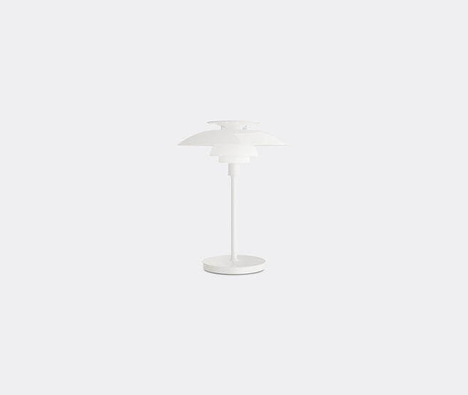 Louis Poulsen 'PH 2/1 80' LED portable lamp, opal white, UK plug WHITE LOPO25PH939WHI