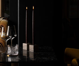 101 Copenhagen 'Cube' candle holder, earth BROWN COPH26CUB022BRW