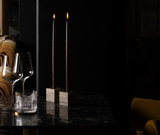 101 Copenhagen 'Cube' candle holder, earth BROWN COPH26CUB022BRW