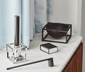 Audo Copenhagen &#39;Kubus 1&#39; candleholder, nickel plated MULTICOLOUR BYLA22KUB969SIL