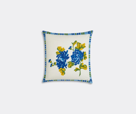 Lisa Corti 'Vienna' cushion, medium, blue and cream blue LICO23CUS658MUL