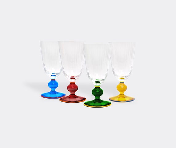 La DoubleJ 'Perfetto' wine glass, set of four multicolor LADJ23PER557MUL