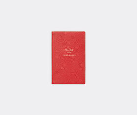 Smythson 'Travels and Experiences' notebook, scarlet red RED SMYT22PAS484RED
