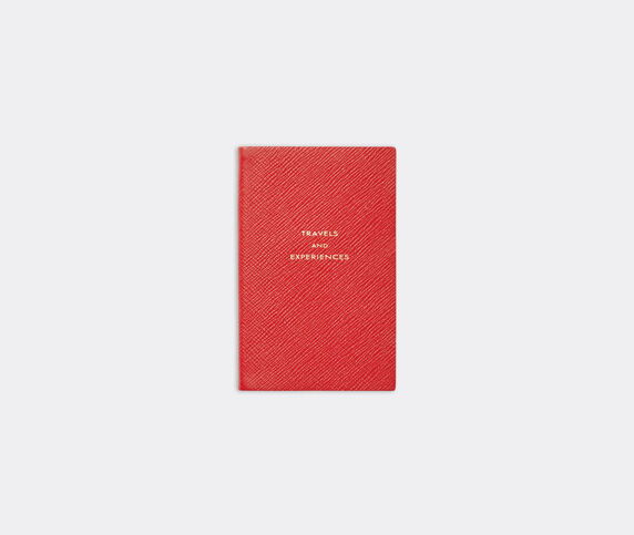 Smythson 'Travels and Experiences' notebook, scarlet red  SMYT22PAS484RED
