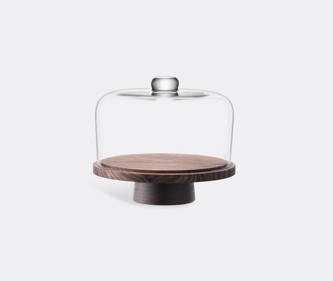 LSA International 'City' dome and walnut stand TRANSPARENT LSAI20CIT633TRA