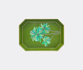 Les-Ottomans 'Palms' iron tray, green MULTICOLOUR OTTO24PAL785MUL