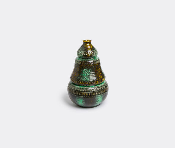 Bitossi Ceramiche 'Two piece' vase Green BICE18VAS451GRN