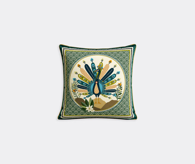 VESTA 'Peacock' cushion, multicolor MULTICOLOUR VEST26LAR976MUL