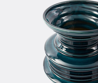 POLSPOTTEN 'Stacked Plates' vase, dark green GREEN POLS25VAS924GRN