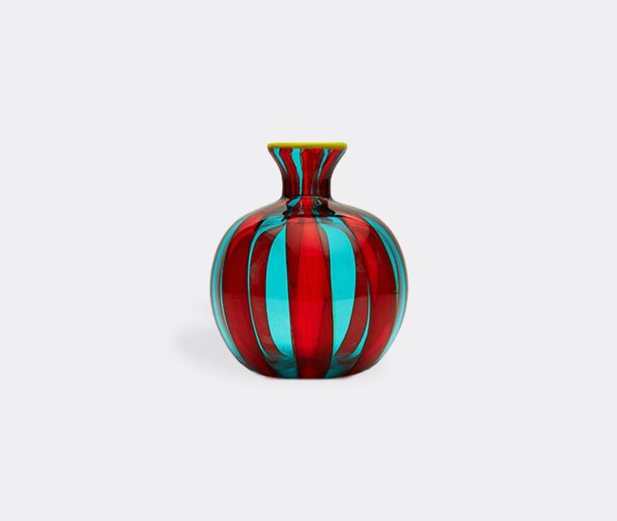 La DoubleJ 'Ciccio' vase, red and turquoise multicolor LADJ23MIN963MUL