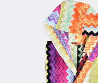 Missoni 'Giacomo' hooded bathrobe, orange ORANGE MIHO22GIA771ORA