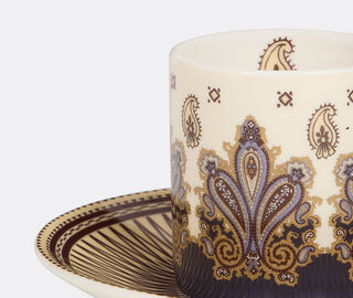ETRO Home Interiors 'Zenith' coffee cup and saucer, set of two, white WHITE ETRO26ZEN165WHI