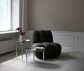 101 Copenhagen &#39;Phantom&#39; table, tall, chrome SILVER COPH24PHA703SIL