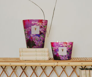 Baobab Collection 'Arty Flowers Water Lily' candle, medium, violet PURPLE BAOB26SCE277PUR