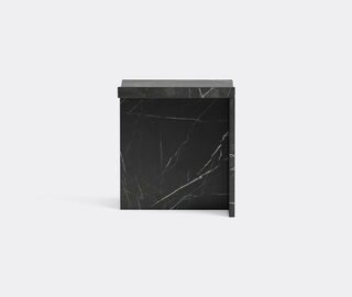 MCGANNON SAAD 'Thebes' stool, nero marquina BLACK MCSA25THE211BLK
