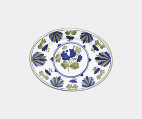 Cabana &#39;Blossom&#39; oval serving plate, blue MULTICOLOUR CABA23BLO194MUL