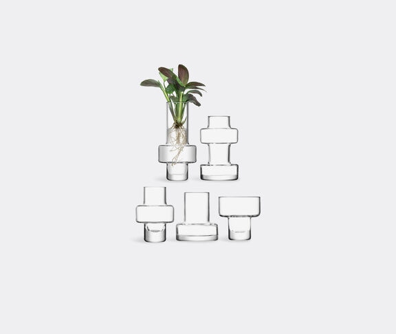 LSA International 'Metropole' mini vases, set of five Clear ${masterID}